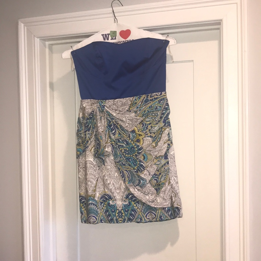 Strapless Multicolor Dress